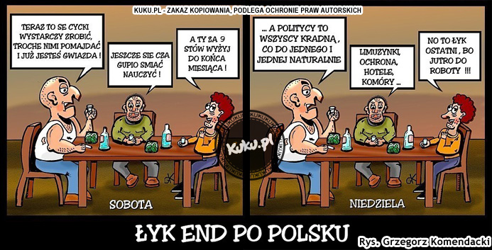 Komiks, dowcip, Żart o Åyk end po polsku