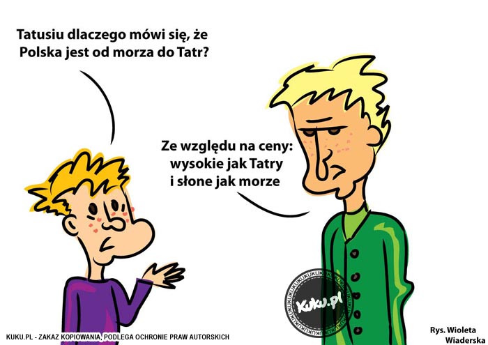 Komiks, dowcip, Żart o Polska od morza do Tatr