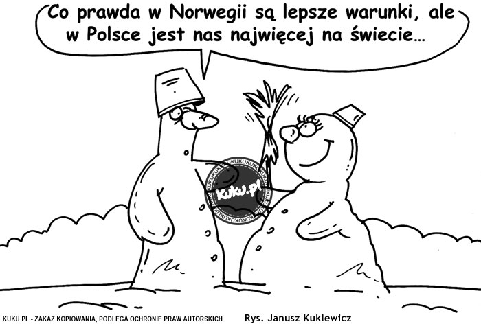 Komiks, dowcip, Żart o RÃ³Å¼nica miÄ™dzy PolskÄ… a NorwegiÄ…