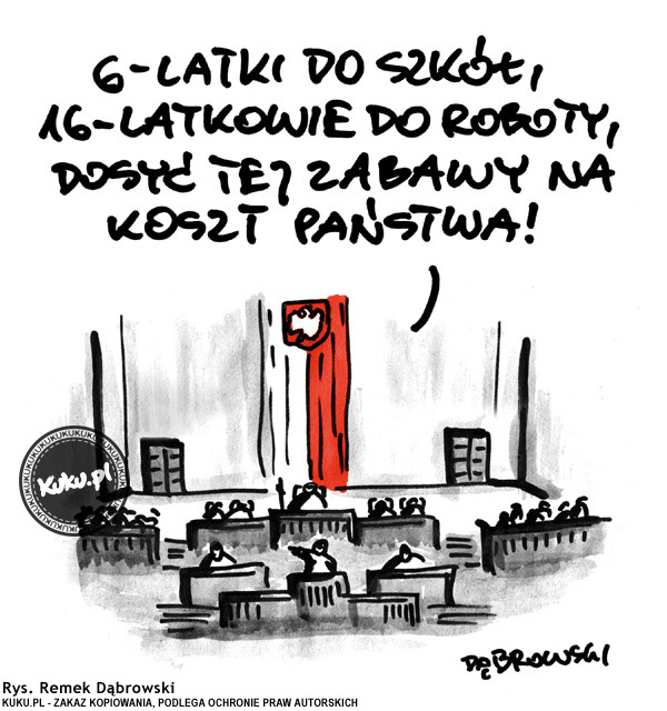 Komiks, dowcip, Żart o 6-latki do szkÃ³Å‚