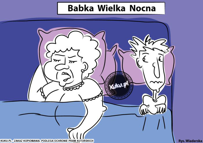 Komiks, dowcip, Żart o Babka Wielka Nocna