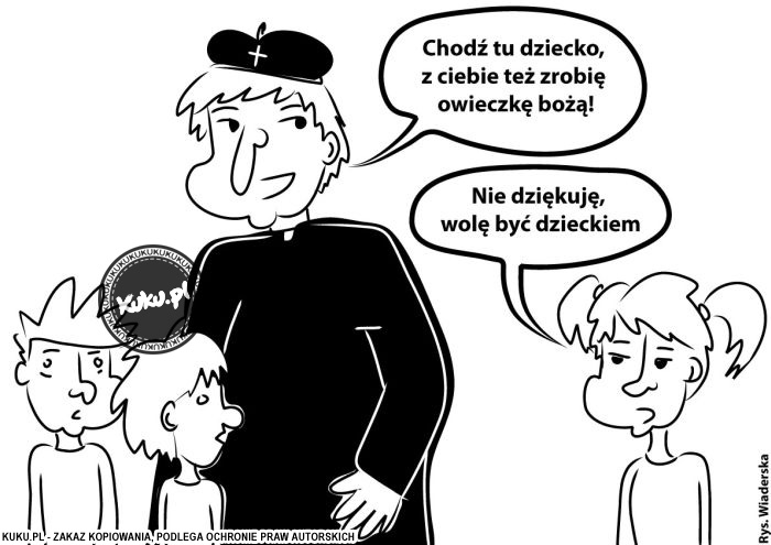 Komiks, dowcip, Żart o BoÅ¼a owieczka