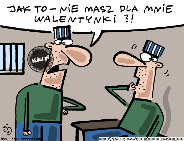 Komiks, dowcip, Żart o Brak Walentynki