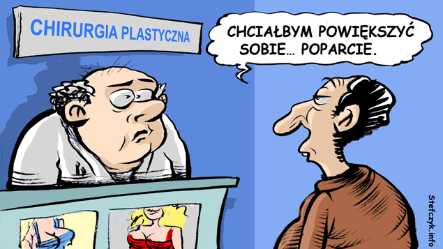 Komiks, dowcip, Żart o Chirurgia plastyczna