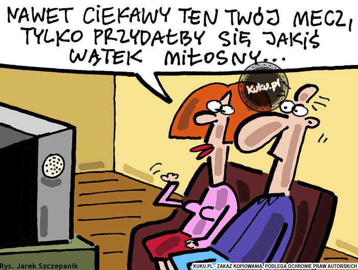 Komiks, dowcip, Żart o Ciekawy mecz