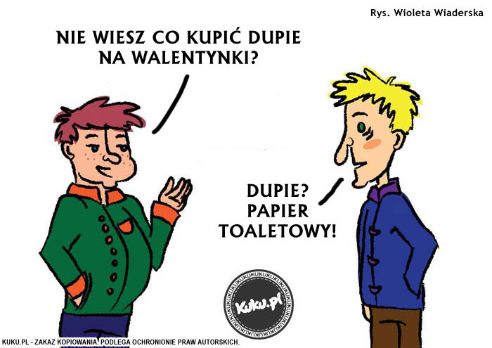 Komiks, dowcip, Żart o Co kupiÄ‡ na Walentynki