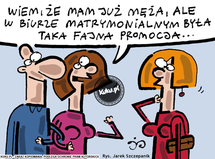 Komiks, dowcip, Żart o Fajna promocja