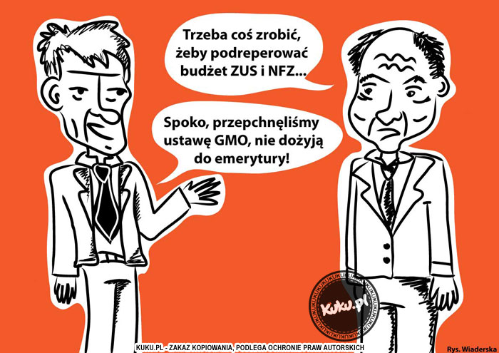 Komiks, dowcip, Żart o GMO w sÅ‚uÅ¼bie budÅ¼etu