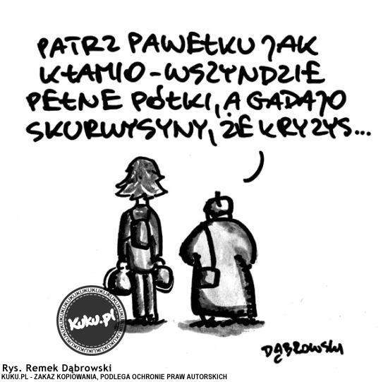 Komiks, dowcip, Żart o Gadajo, Å¼e kryzys