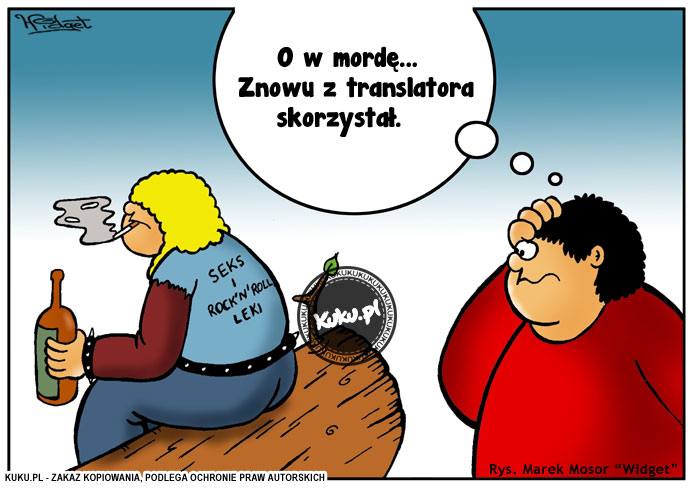 Komiks, dowcip, Żart o Google translator