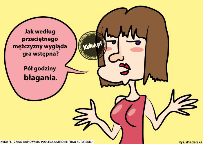 Komiks, dowcip, Żart o Gra wstÄ™pna wg mÄ™Å¼czyzny