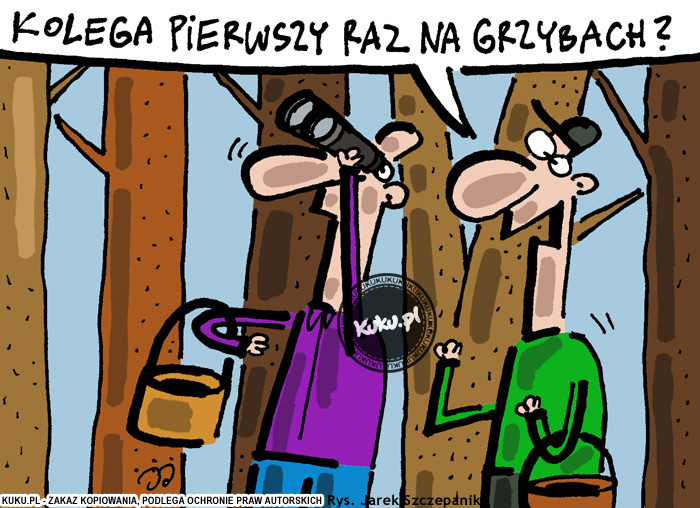 Komiks, dowcip, Żart o Grzybiarze