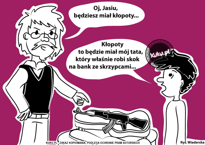 Komiks, dowcip, Żart o Jasiu w szkole muzycznej