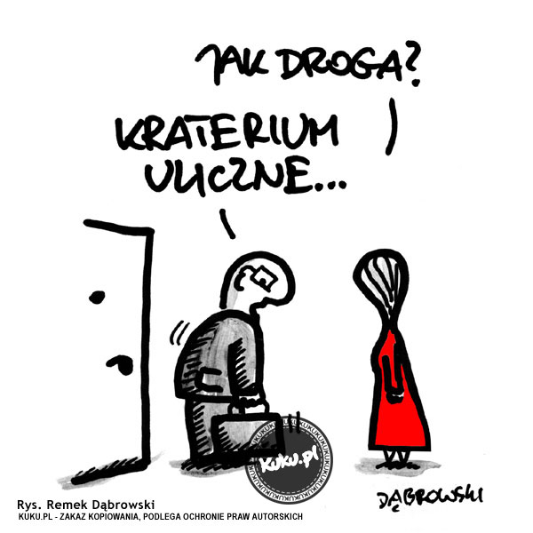 Komiks, dowcip, Żart o Kraterium Uliczne