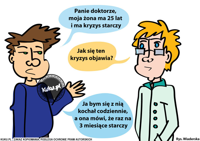 Komiks, dowcip, Żart o Kryzys starczy