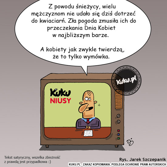 Komiks, dowcip, Żart o Kuku Niusy - DzieÅ„ Kobiet