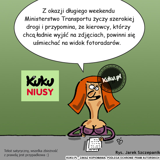 Komiks, dowcip, Żart o Kuku Niusy - dÅ‚ugi weekend