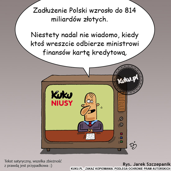 Komiks, dowcip, Żart o Kuku Niusy - zadÅ‚uÅ¼enie Polski