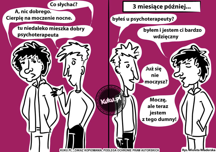 Komiks, dowcip, Żart o Moczenie nocne