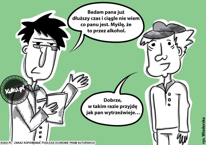 Komiks, dowcip, Żart o Nie wiem co Panu jest