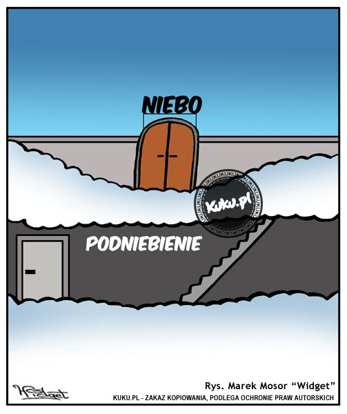 Komiks, dowcip, Żart o Niebo i podniebienie