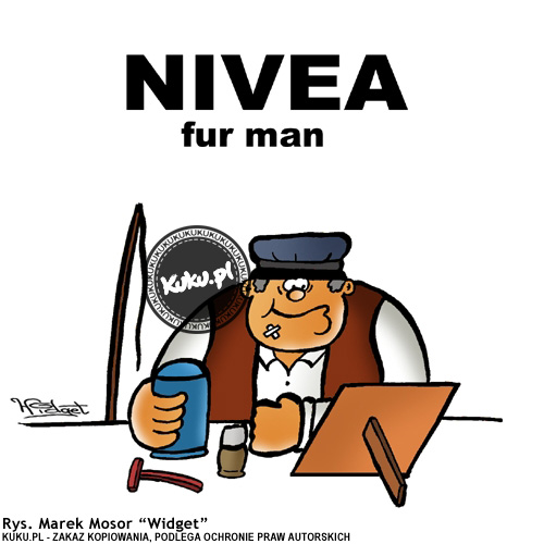 Komiks, dowcip, Żart o Nivea fur man