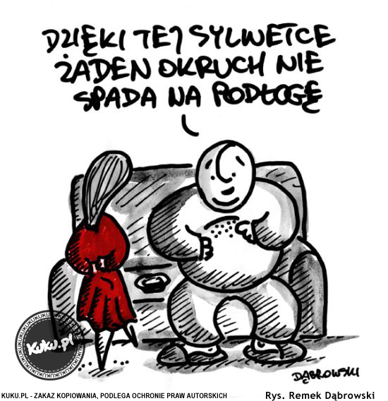 Komiks, dowcip, Żart o Odpowiednia sylwetka