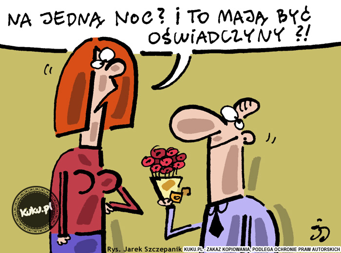 Komiks, dowcip, Żart o OÅ›wiadczyny