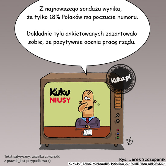 Komiks, dowcip, Żart o Poczucie humoru PolakÃ³w