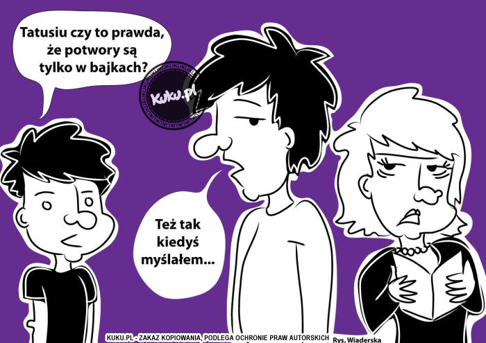 Komiks, dowcip, Żart o Potwory w bajkach