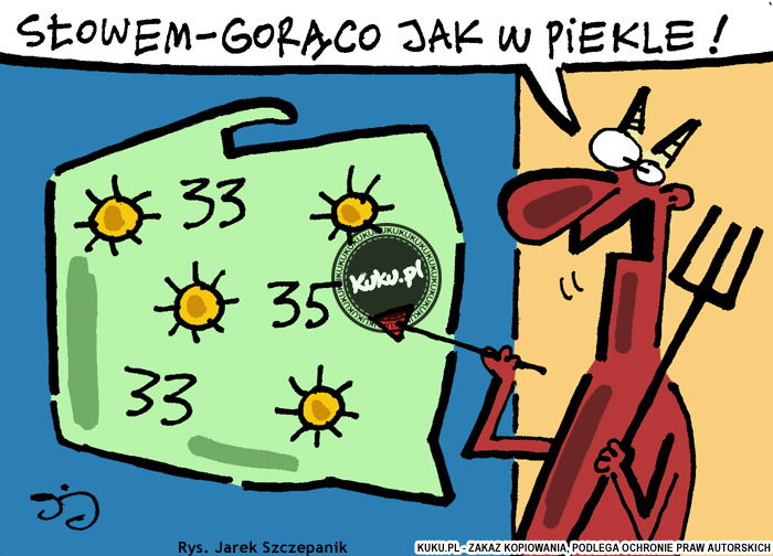 Komiks, dowcip, Żart o Prognoza pogody na lato