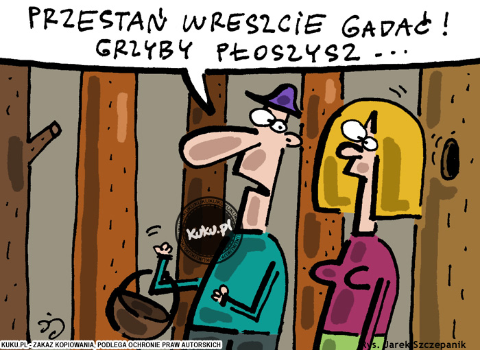 Komiks, dowcip, Żart o PrzestaÅ„ gadaÄ‡