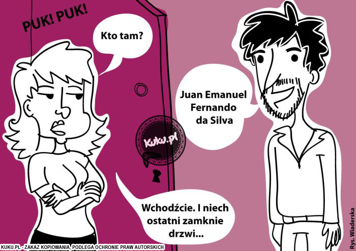 Komiks, dowcip, Żart o Puk puk, kto tam