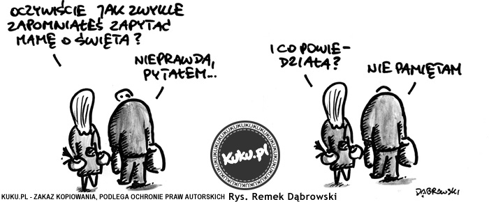 Komiks, dowcip, Żart o Pytanie do teÅ›ciowej