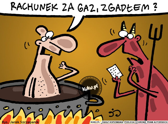 Komiks, dowcip, Żart o Rachunek za gaz