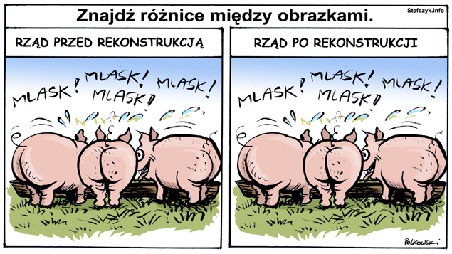 Komiks, dowcip, Żart o Rekonstrukcja rzÄ…du