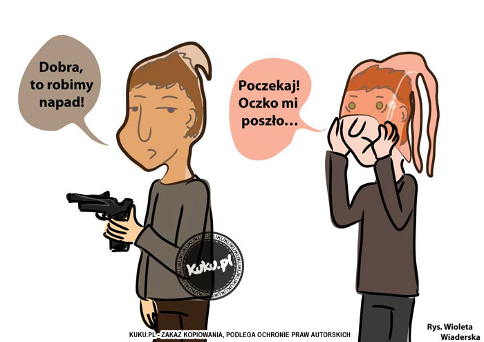 Komiks, dowcip, Żart o Robimy napad