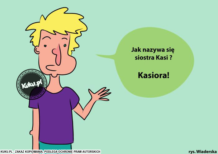 Komiks, dowcip, Żart o Siostra kasi