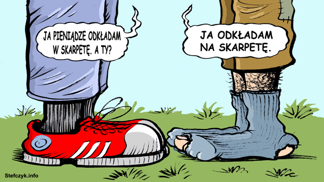 Komiks, dowcip, Żart o Skarpety