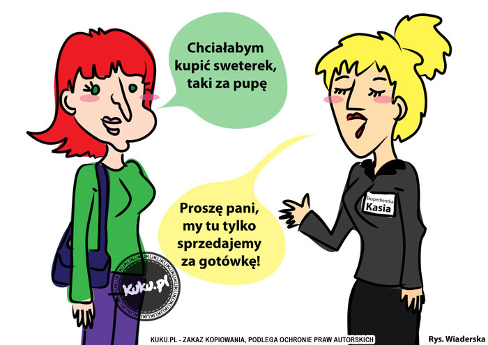 Komiks, dowcip, Żart o Sweterek za ...