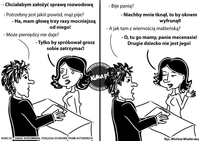 Komiks, dowcip, Żart o Szukanie haka na mÄ™Å¼a