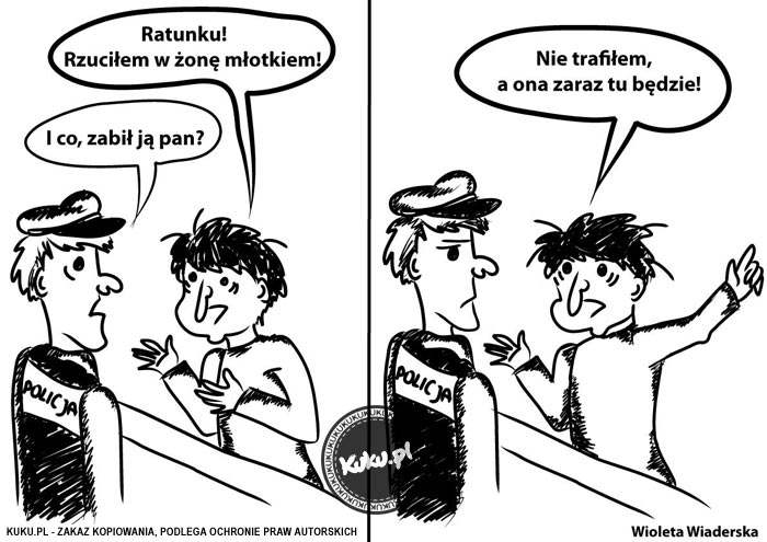 Komiks, dowcip, Żart o Szukanie ratunku