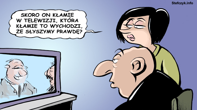 Komiks, dowcip, Żart o TV logika