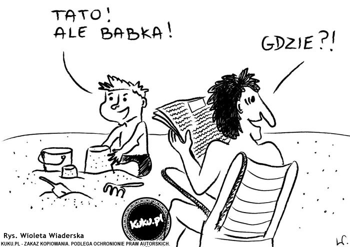 Komiks, dowcip, Żart o Tato  ale babka