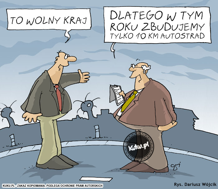 Komiks, dowcip, Żart o To wolny kraj