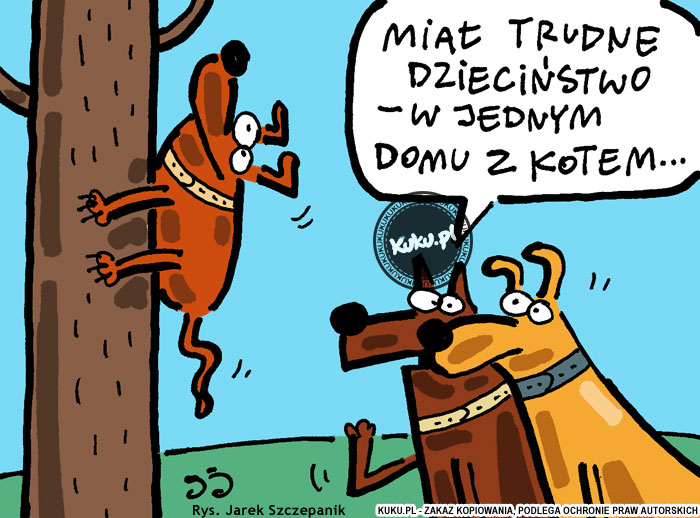 Komiks, dowcip, Żart o Trudne dzieciÅ„stwo