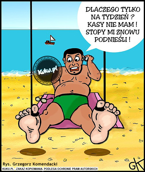 Komiks, dowcip, Żart o TydzieÅ„ wakacji