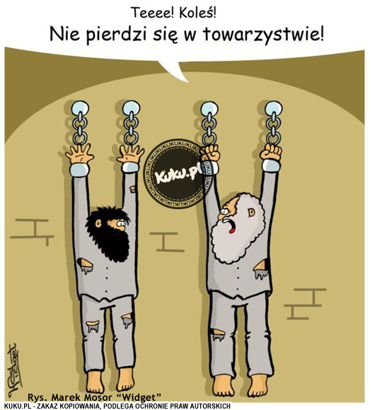 Komiks, dowcip, Żart o W towarzystwie nie wypada