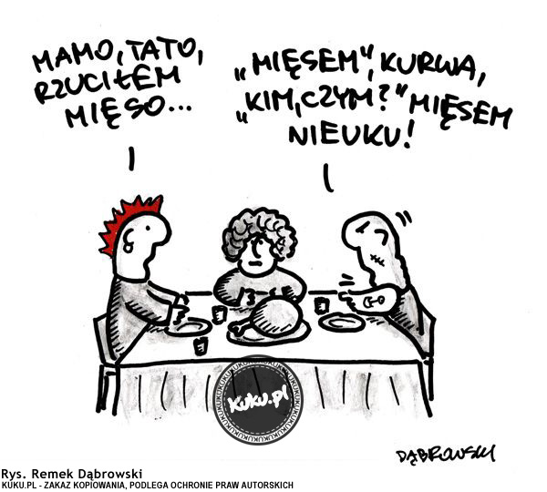 Komiks, dowcip, Żart o Wegetarianin