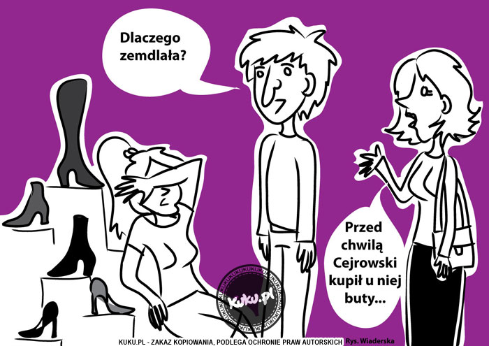 Komiks, dowcip, Żart o Wojciech Cejrowski na zakupach